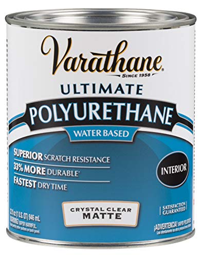 Varathane 262074 Water-Based Ultimate Polyurethane, Quart, Matte Finish