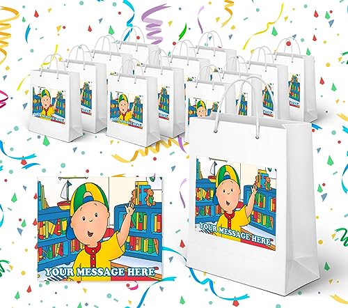 Caillou Party Favors Supplies Decorations Small Gift Bag Label Stickers 12 Pcs (Labels ONLY)
