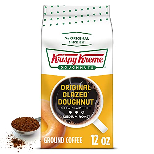 Krispy Kreme Doughnuts Original Glazed Donut Ground Coffee, Bagged 12oz