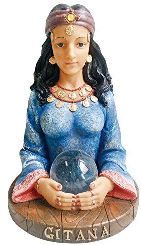 10 Inch Gitana Statue Gitana Statue Figurine Psychic Fortune Teller Gypsy Gitana