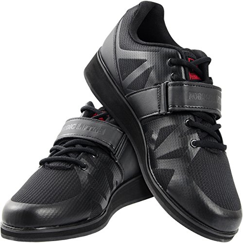 Nordic Lifting Powerlifting Shoes for Heavy Weightlifting - Men's Squat Shoe - MEGIN (Black, us_Footwear_Size_System, Adult, Men, Numeric, Medium, Numeric_9)