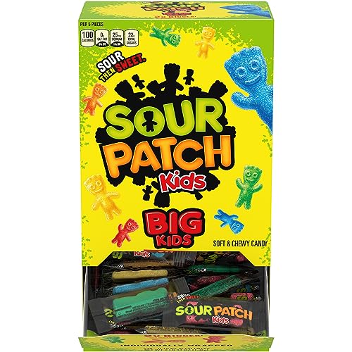 Sour Patch Kids Big Individually Wrapped Soft & Chewy Candy, 240 Count Box