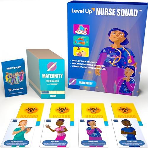 Maternity Flash Cards NCLEX Questions Review Game – Prepare for 2024 NCLEX ATI HESI Exams (Maternity Success)