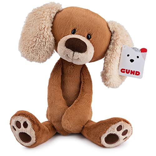 GUND Masi Puppy Dog Polyester Plush Plastic Pellets Stuffed Animal Take Along Friends Plushie Toy with Poly Bag for Children Ages 1 and Up