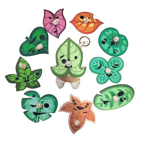 ENIXWH Korok Plush Toy with Sounds, 10 in 1 for The Legend of ZLD BOTW with 10 Replacement Face (4.5inches)