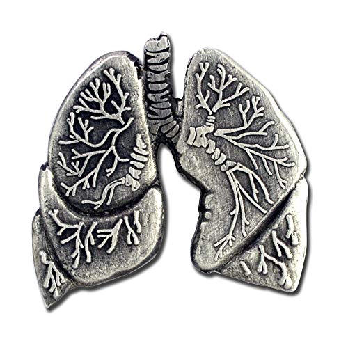 Anatomically Correct Human Lungs Lapel Pin Jewelry by StockPins - Perfect for Doctors, Nurses, EMT or any Medical Professional