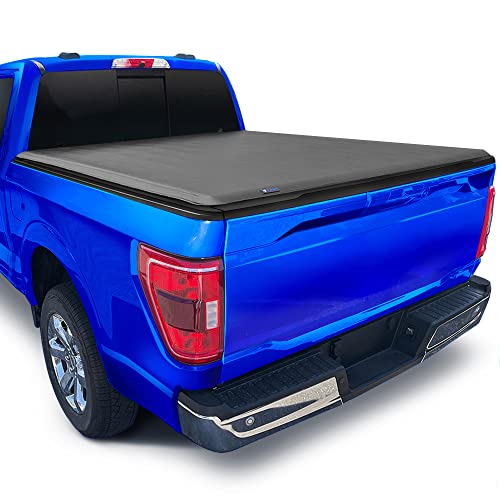 Tyger Auto T1 Soft Roll Up Truck Bed Tonneau Cover Compatible with 2015-2020 Ford F-150 | Styleside 5.5' Bed | TG-BC1F9029, Black