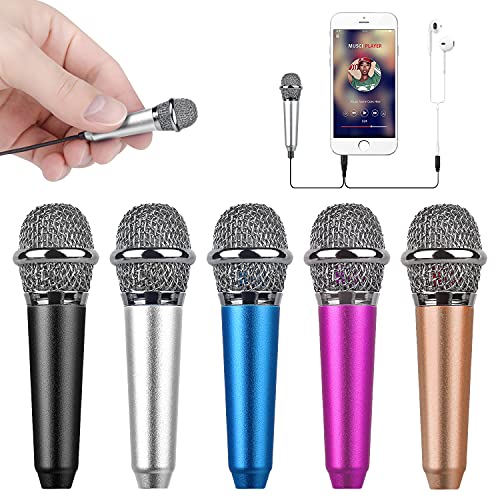 Uniwit Mini Portable Vocal/Instrument Microphone for Mobile Phone Laptop Notebook Apple iPhone Sumsung Android with Holder Clip (Silver)