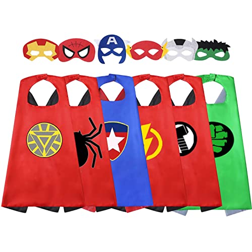 Treasure Store Outdoor Toys for Toddlers Age 3-5 - Party Favor for Kids, Superhero Dress up Gifts for 3-7 Year Old Boys Girls Costumes Supplies 6 Pcs