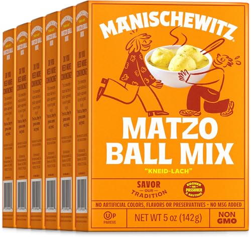 Manischewitz Matzo Ball Mix, 5 Oz. (6 Pack) Easy Prep | Kosher for Passover | Nothing Artificial | No MSG | Classic Fluffy Texure