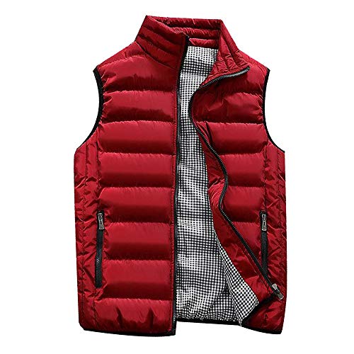 LISTHA Padded Cotton Vest Mens Winter Hooded Coat Sleeveless Jacket Thick Warm