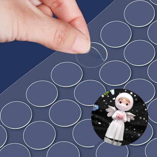 Adhesive Stick dots Two-Sided Sided Mounting Putty Stick Tack for Wall Hanging Crafts Balloons Festival Party Decorations,Clean Removable(0.39'*0.39'-100)