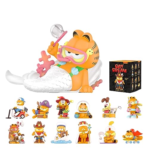 POP MART Garfield Dream Series-1PC Blind Box Toy Box Bulk Popular Collectible Random Art Toy Hot Toys Cute Figure Creative Gift, for Christmas Birthday Party Holiday