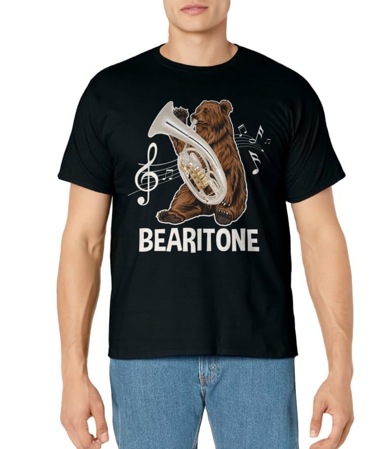 Bearitone - Baritone Player Euphonium Lover Marching Band T-Shirt