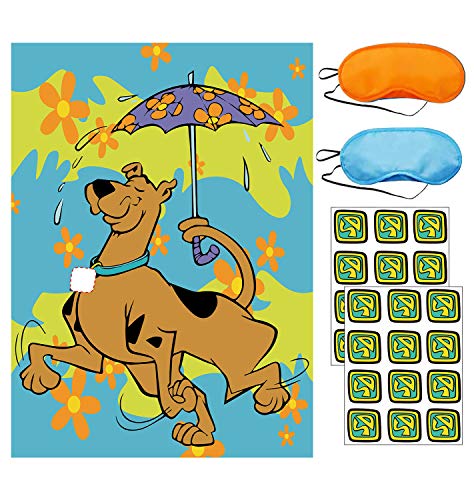 Docoky Birthday Party Stickers Game, Pin The SD Insignia On The Dog Collar for Party Theme Pin Game