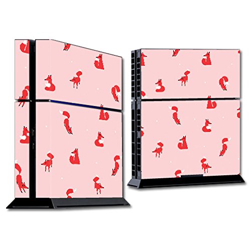 MightySkins Skin Compatible with Sony PS4 Console - Winter Fox Pattern | Protective, Durable, and Unique Vinyl Decal wrap Cover | Easy to Apply, Remove, and Change Styles | Made in The USA