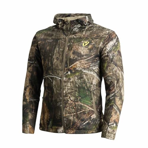 SCENTBLOCKER Scent Blocker Shield Series Silentec Jacket, Camo Hunting Clothes for Men (Mossy Oak Country DNA, X-Large)