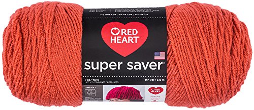 RED HEART Super Saver Yarn, Solid-Coral