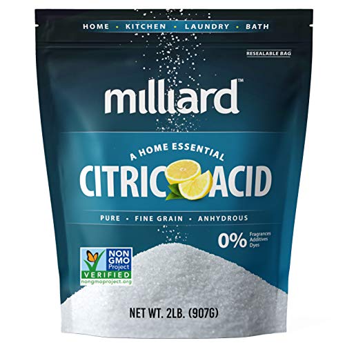 Milliard Citric Acid - 100% Pure Food Grade Non-GMO Project Verified (2 Pound)
