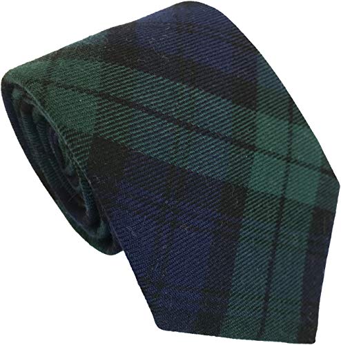 Men's Black Watch Tartan Scottish Plaid Neck Tie