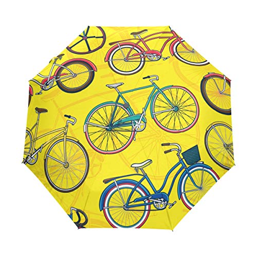 My Daily Pop Bicycle Bike Travel Umbrella Auto Open/Close Lightweight Compact Windproof