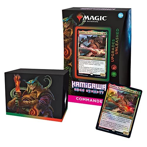 Magic The Gathering Kamigawa: Neon Dynasty Commander Deck – Upgrades Unleashed (Red-Green)