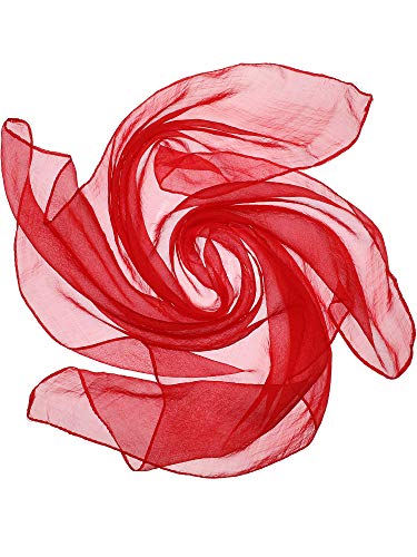 Boao Women Chiffon Scarf 50s Sheer Square Neck Head Scarf Vintage Neckerchief Women Accessories for Women Girls (Color 7)