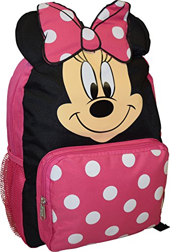 Minnie Mouse Big Face Backpack - 12' School Bag | Minnie Mouse School Supplies