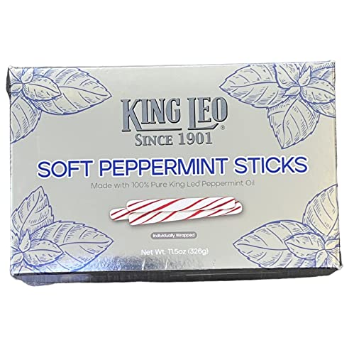 King Leo Soft Peppermint Sticks (11.5 oz Box)