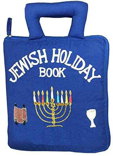 Pockets of Learning Jewish Holiday Quiet Book Activity Busy Book for Toddlers and Children | Interactive Pretend Play Soft Cloth Fabric Book for Kids Travel Book