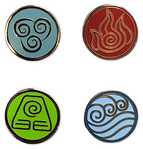 The Four Bending Arts Pin Set - Avatar The Last Airbender Collectible Pins