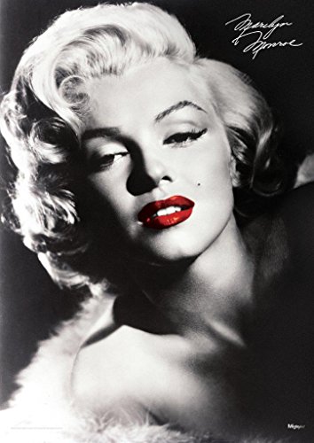 MIGHTYPRINT Marilyn Monroe – Red Lips – Durable 17” x 24' Wall Art – NOT Made of Paper – Officially Licensed Collectible