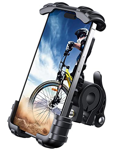 Lamicall Bike Phone Holder, Motorcycle Phone Mount - Motorcycle Handlebar Cell Phone Clamp, Scooter Phone Clip for iPhone 15 Pro Max/Plus, 14 Pro Max, S9, S10 and More 4.7' to 6.8' Smartphones