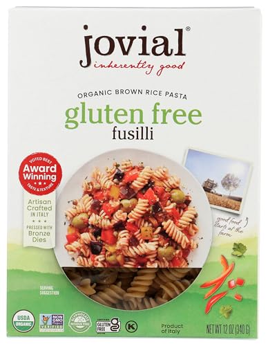 Jovial Pasta Brown rice Organic Fusilli, 12 oz