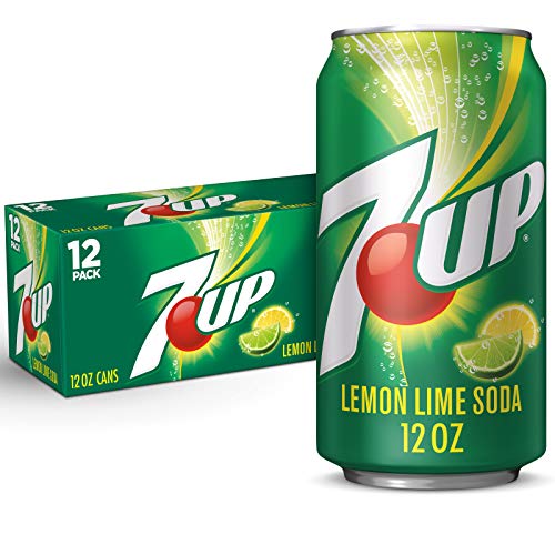 7UP Lemon Lime Soda, Naturally Flavored and Caffeine Free, 12 Fl Oz (Pack of 12)
