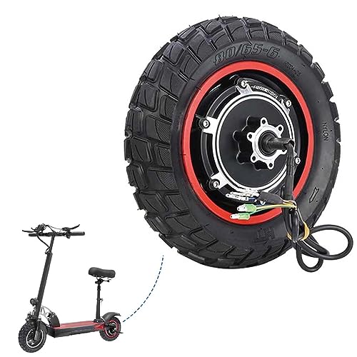 Fanmaikuail Electric Scooter hub motor, 48V 500W brushless hub motor with 10 Inch 80/65-6 Off Road pneumatic tyres hub motor conversion kit for M4/M4 PRO