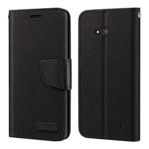 Shantime Nokia Lumia 640 Case, Oxford Leather Wallet Case with Soft TPU Back Cover Magnet Flip Case for Microsoft Lumia 640 LTE Black