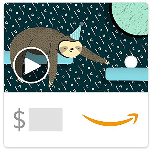 Amazon eGift Card - Birthday Sloth (Animated)