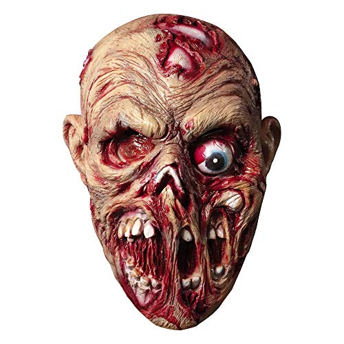 MOLEZU Scary Walking Dead Zombie Head Mask Latex Creepy Halloween Costume Party Cosplay Horror Bloody Props Adult (Bad Mouth Zombie)