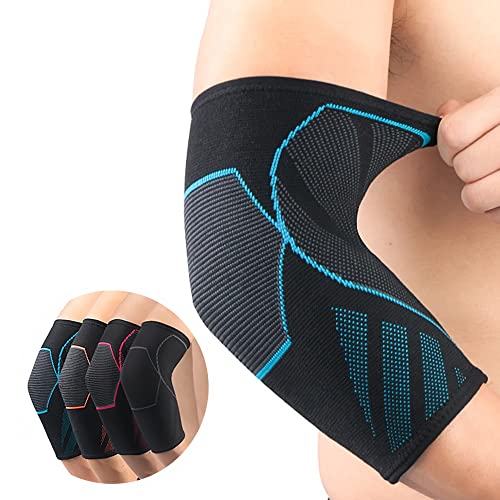 CYCLXY Elbow Compression Sleeve(1 Pair), Braces for Tendonitis and Tennis Elbow，Arm Supports golfer elbow support，tennis elbow relief for women & men, for weightlifting