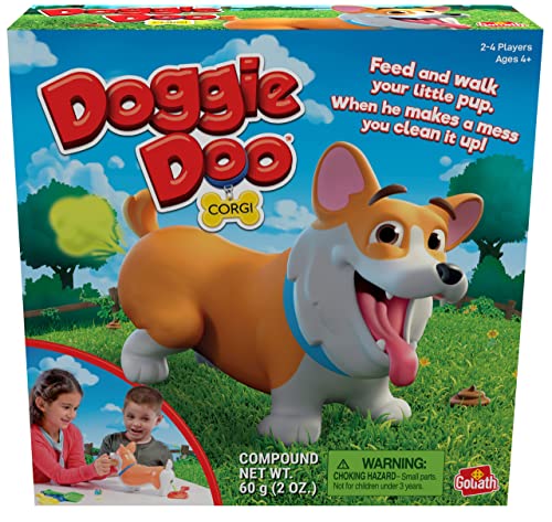 Doggie Doo Corgi Game - Unpredictable Action - Feed The Doggie and Collect His Doo to Win by Goliath, Multi Color