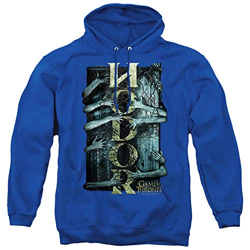 LOGOVISION Game of Thrones Hodor Unisex Adult Pull-Over Hoodie,Royal, X-Large