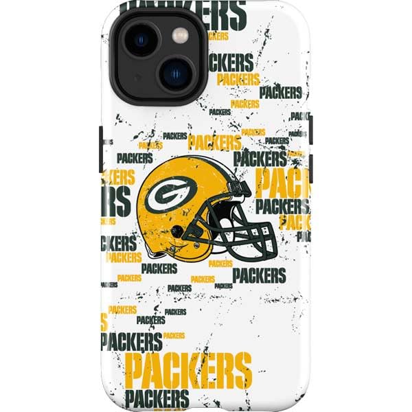 Skinit Impact Phone Case Compatible with iPhone 15 - Officially Licensed NFL Green Bay Packers - Blast Design