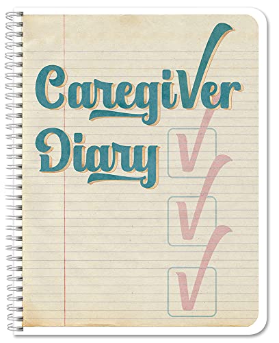 BookFactory Caregiver Daily Log Book/Caretaker Daily Task Log for Assisted Living Patients, Long Term Care Diary - Wire-O, 100 Pages, 8.5' x 11' (JOU-100-7CW-PP(Caregiver))
