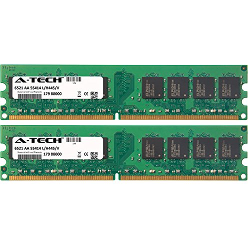 A-Tech 4GB KIT (2 x 2GB) For HP-Compaq HP Pavilion Desktop S5220f S5220la S5220y S5227c S5230br S5230la S5247c S5250la S5257c S5300z S5310br S5320br S5414. DIMM DDR2 NON-ECC PC2-6400 800MHz RAM Memory