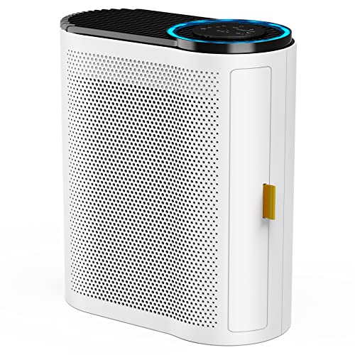 AROEVE Air Purifiers for Large Room Up to 1095 Sq Ft Coverage with Air Quality Sensors High-Efficiency HEPA Filter with Auto Function for Home, Bedroom, MK04- White
