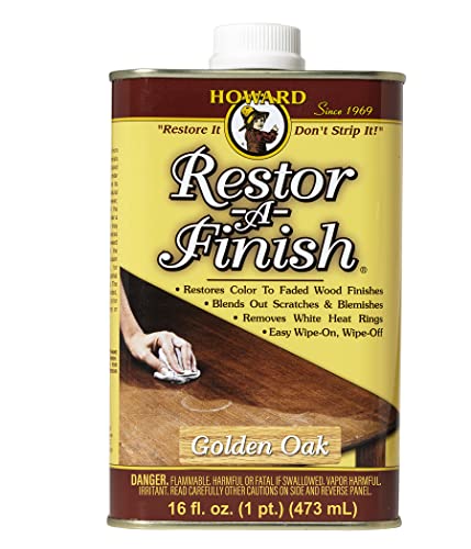 Howard Products RF3016 Restor-A-Finish, 16 Fl Oz (Pack of 1), Golden Oak