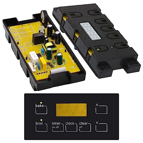 5304518661 Range Oven Control Board for Electrolux Kenmore, Gas Range 7 Button Control Board Clock 316222800