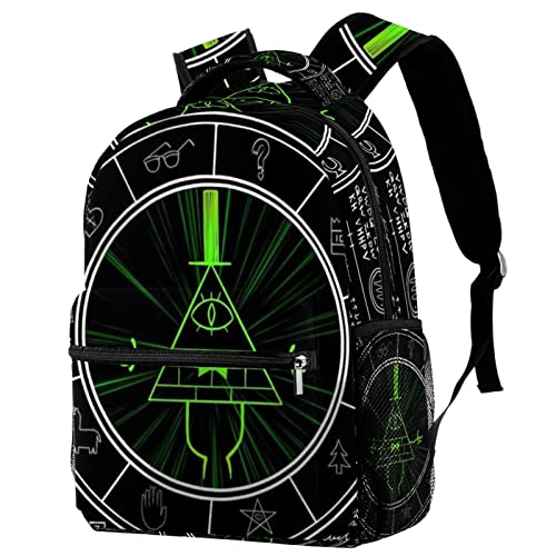 EVANLinsim Bill Cipher Backpacks Boys Girls School Book Bag Travel Hiking Camping Daypack Rucksack