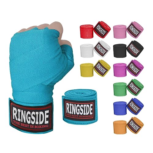 Ringside Mexican Style Boxing Hand Wraps (Pair), Electric Blue , 180'